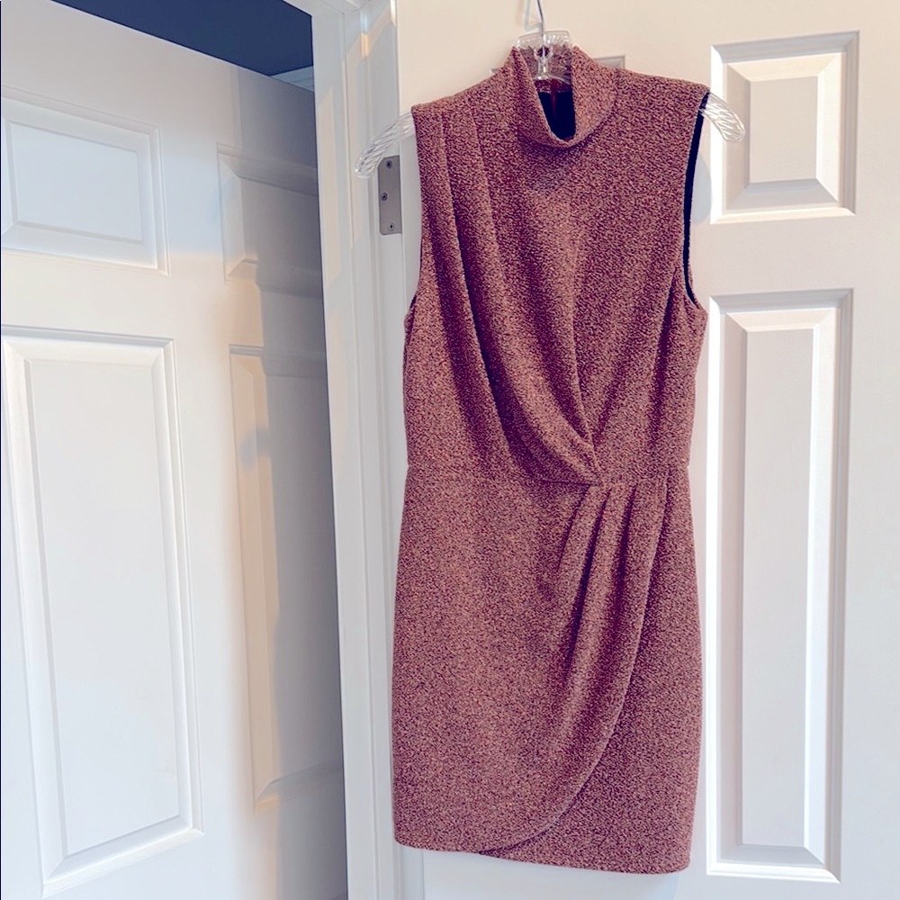 Black Halo Sabina shimmer mini dress